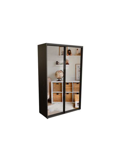 Шкаф-купе PRIME 1500х600х2400 Венге Магия (двухдверный, зеркало)