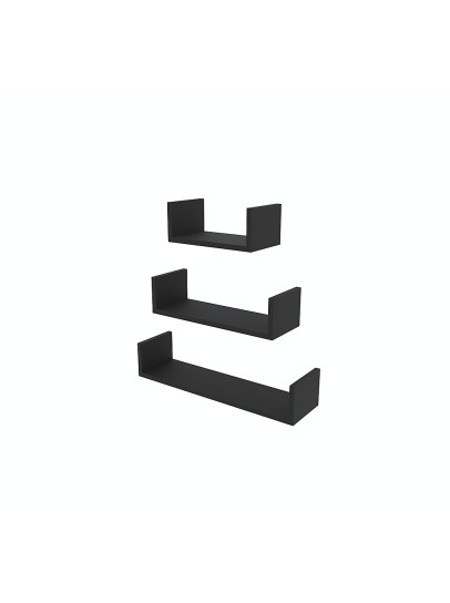 Полка RUBY 300/450/600*160 (набор) Черный