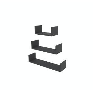 Полиця RUBY 400/550/700*160 (набір) Графіт