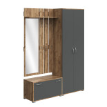 Передпокій NIKA Дуб Тахо/Графіт