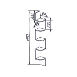 Консоль MOLLY Графітовий